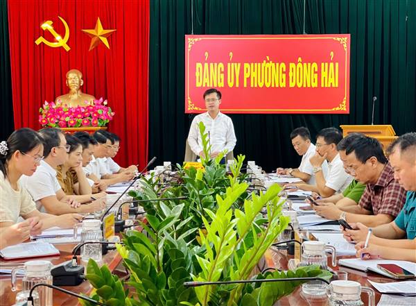 HỘI NGHỊ BAN THƯỜNG VỤ ĐẢNG UỶ PHƯỜNG ĐÔNG HẢI THÁNG 8/2025
