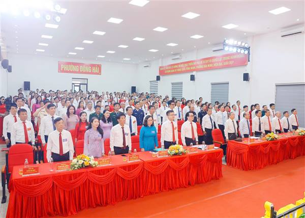 ĐẠI HỘI ĐẠI BIỂU ĐẢNG BỘ PHƯỜNG ĐÔNG HẢI LẦN THỨ I, NHIỆM KỲ 2025-2030 THÀNH CÔNG TỐT ĐẸP.
