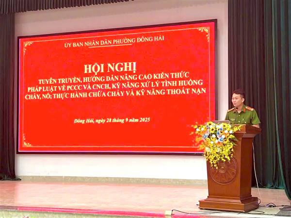 Ủy ban nhân dân phường tổ chức các hoạt động hưởng ứng “Ngày toàn dân phòng cháy và chữa cháy 04/10”