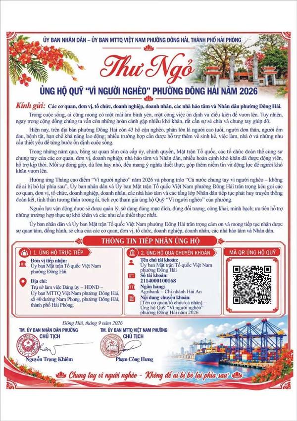 CHUNG TAY VÌ NGƯỜI NGHÈO – KHÔNG ĐỂ AI BỊ BỎ LẠI PHÍA SAU