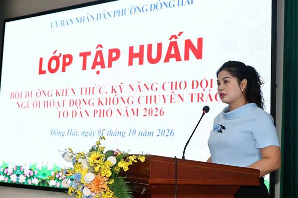 Đông Hải tập huấn, nâng cao kỹ năng hoạt động cho đội ngũ cán bộ tổ dân phố.