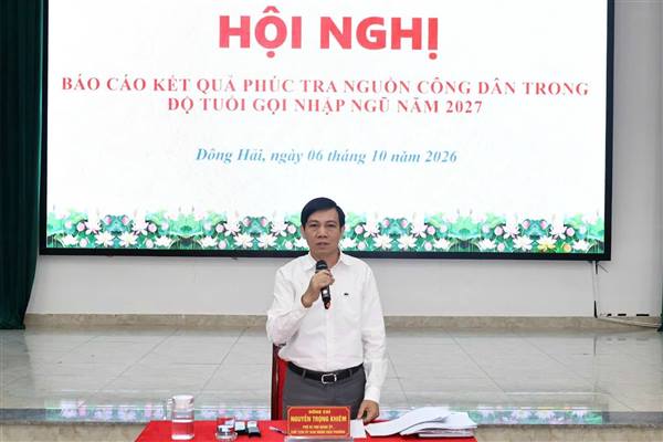 Đông Hải rà soát, phúc tra nguồn công dân trong độ tuổi gọi nhập ngũ năm 2027.