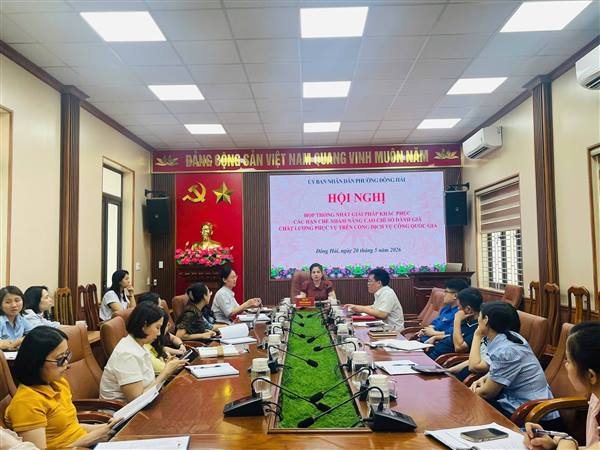 Phường Đông Hải họp bàn giải pháp nâng cao chất lượng phục vụ trên Cổng dịch vụ công Quốc gia