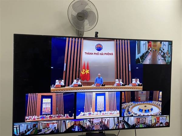 Phường Đông Hải tham dự trực tuyến Phiên họp thường kỳ UBND thành phố tháng 4/2026