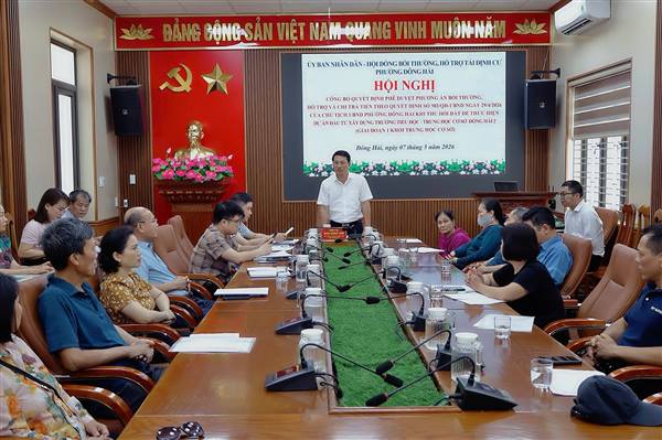 Phường Đông Hải công bố phương án bồi thường, hỗ trợ và chi trả kinh phí đợt 1 thực hiện Dự án Trường Tiểu học THCS Đông Hải 2