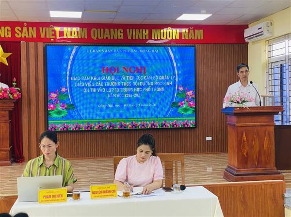 Đông Hải: Giao ban khối giáo dục, tập trung nâng cao chất lượng ôn thi vào lớp 10 THPT