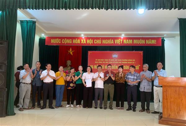 UBMTTQVN PHƯỜNG ĐÔNG HẢI RA MẮT MÔ HÌNH ĐIỂM "TỔ DÂN PHỐ SỐ" TẠI TỔ DÂN PHỐ THƯỢNG ĐOẠN XÁ 1