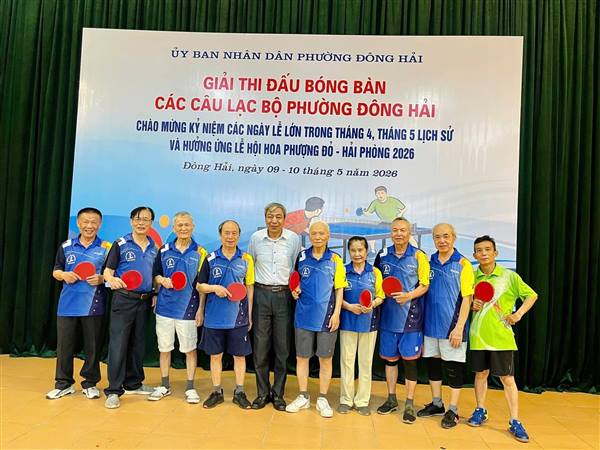 KHỞI TRANH SÔI ĐỘNG GIẢI BÓNG BÀN CÁC CLB PHƯỜNG ĐÔNG HẢI NĂM 2026