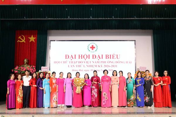 Đại hội đại biểu Hội Chữ thập đỏ phường Đông Hải lần thứ I thành công tốt đẹp