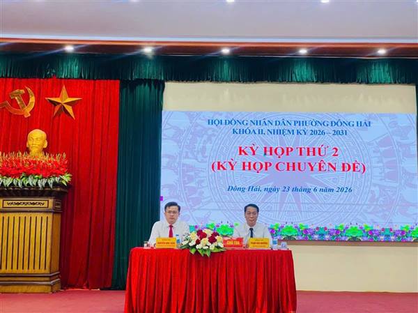 HĐND phường Đông Hải thông qua Nghị quyết thành lập, tổ chức lại các phòng chuyên môn thuộc UBND phường
