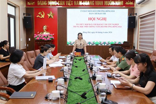 Phường Đông Hải chủ động chuẩn bị các điều kiện tổ chức Kỳ thi tốt nghiệp THPT năm 2026