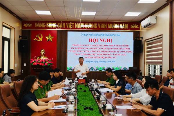 Phường Đông Hải: Nâng cao chất lượng thực hiện Chỉ thị số 17/CT-UBND về bảo đảm trật tự đô thị