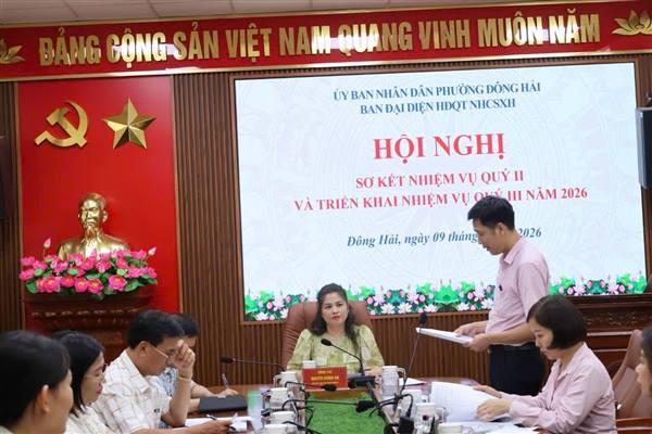 Phường Đông Hải sơ kết hoạt động tín dụng chính sách quý II, triển khai nhiệm vụ quý III năm 2026