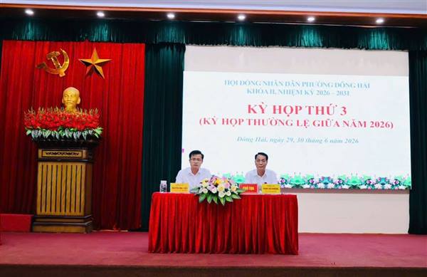 HĐND phường Đông Hải khai mạc Kỳ họp thứ 3, quyết nghị nhiều nội dung quan trọng