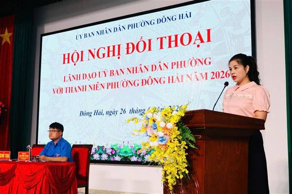 Phường Đông Hải đối thoại với thanh niên: Lắng nghe, đồng hành, phát huy sức trẻ