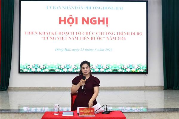 Phường Đông Hải triển khai chương trình đi bộ “Cùng Việt Nam tiến bước” năm 2026