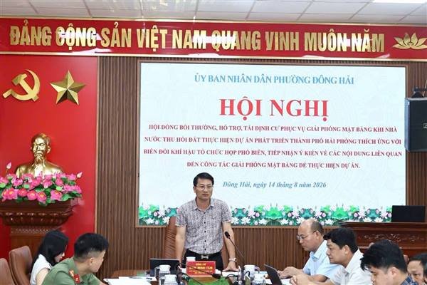 Phường Đông Hải triển khai công tác giải phóng mặt bằng thực hiện Dự án Phát triển thành phố Hải Phòng thích ứng với biến đổi khí hậu