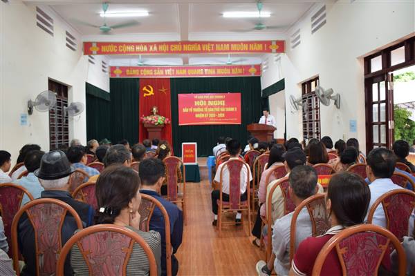 Không khí dân chủ, đoàn kết trong ngày bầu Tổ trưởng tổ dân phố phường Dương Kinh, nhiệm kỳ 2025 - 2028