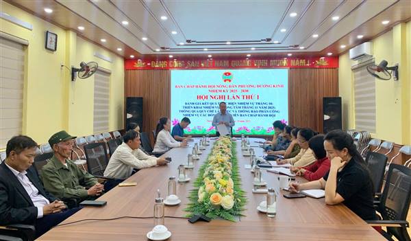 Hội Nông dân phường Dương Kinh tổ chức Hội nghị Ban Chấp hành mở rộng sơ kết công tác tháng 10, triển khai nhiệm vụ tháng 11 năm 2025
