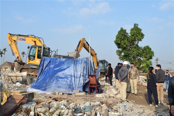 UBND phường Dương Kinh triển khai bảo vệ thi công Dự án khu đô thị mới