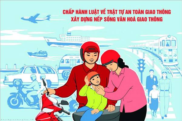 Tuyên truyền luật trật tự, an toàn giao thông đường bộ vì bình yên, hạnh phúc của mỗi người, mỗi gia đình 