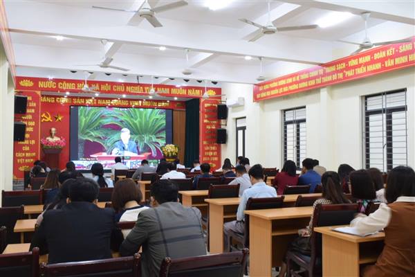 Phường Dương Kinh tham dự Hội nghị Hội nghị toàn quốc tổng kết công tác phòng, chống tham nhũng, lãng phí, tiêu cực nhiệm kỳ Đại hội XIII của Đảng