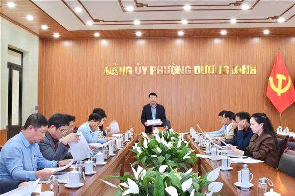 Ban Chỉ đạo công tác bầu cử phường Dương Kinh họp triển khai nhiệm vụ trọng tâm