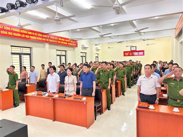 Lễ ra quân cao điểm thực hiện mục tiêu xây dựng phường Dương Kinh không ma tuý năm 2025