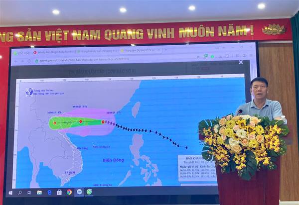 Đảng ủy phường Dương Kinh chỉ đạo công tác phòng chống  cơn bão số 9 (Ragasa) 