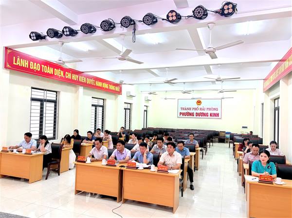 PHƯỜNG DƯƠNG KINH THAM DỰ HỘI NGHỊ TRỰC TUYẾN TẬP HUẤN, QUÁN TRIỆT NHIỆM VỤ XÂY DỰNG CƠ SỞ DỮ LIỆU VỊ TRÍ VIỆC LÀM