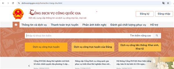 HƯỚNG DẪN NỘP HỒ SƠ TRỰC TUYẾN TẠI NHÀ