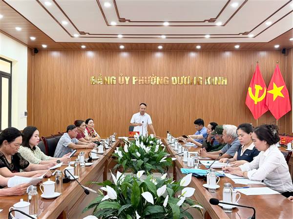 Sơ kết quý I, Hội Nông dân phường Dương Kinh triển khai nhiệm vụ quý II năm 2026