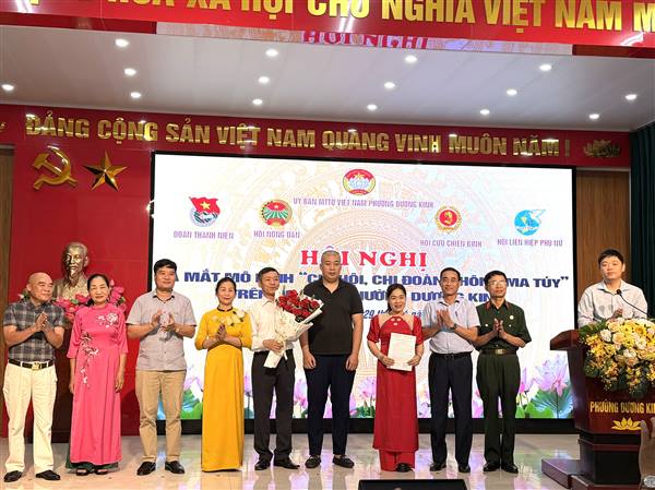 Phường Dương Kinh ra mắt mô hình “Chi hội, chi đoàn không ma túy” 