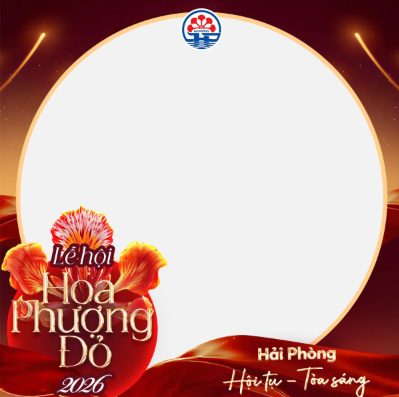 Phường Dương Kinh thay avatar hưởng ứng lễ hội Hoa Phượng Đỏ 2026 