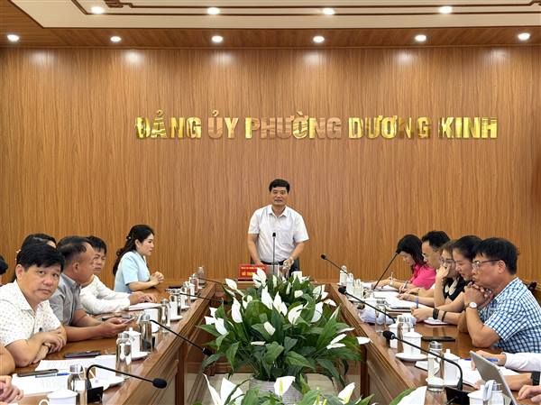 Đảng ủy phường Dương Kinh tổ chức Hội nghị giao ban phong trào thi đua “Dân vận khéo” năm 2026