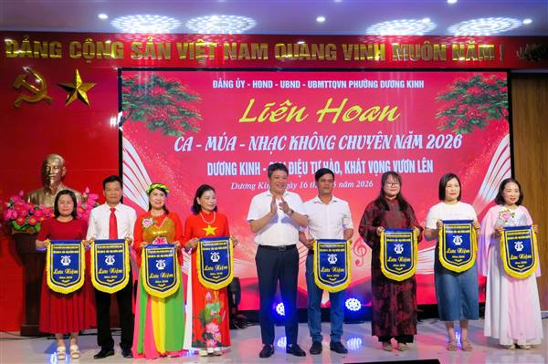 Rực rỡ sắc màu nghệ thuật tại Liên hoan Ca – Múa – Nhạc phường Dương Kinh năm 2026