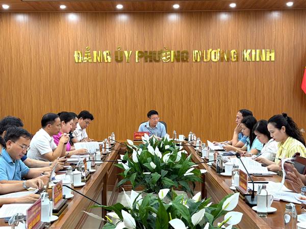 Thường trực HĐND phường Dương Kinh họp liên tịch chuẩn bị Kỳ họp thứ 3 HĐND phường khóa II