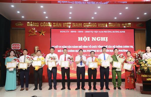 Phường Dương Kinh nhìn lại 01 năm vận hành mô hình chính quyền địa phương 02 cấp: Đổi mới, hiệu quả, vì Nhân dân phục vụ