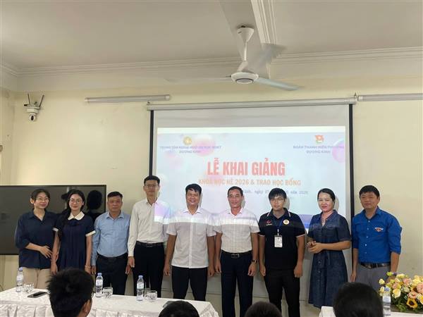 KHAI GIẢNG LỚP TIẾNG ANH – TIẾNG TRUNG MIỄN PHÍ CHO THANH THIẾU NHI PHƯỜNG DƯƠNG KINH