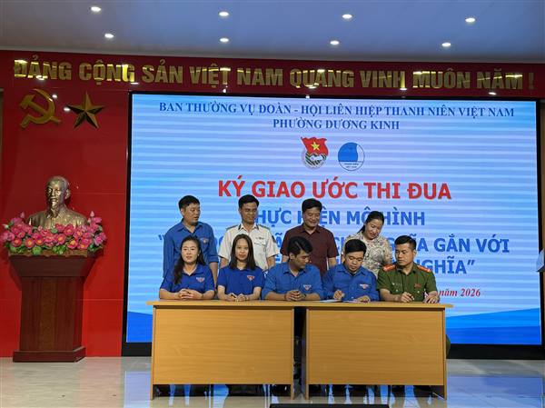 Tuổi trẻ phường Dương Kinh khởi động chiến dịch thanh niên tình nguyện hè năm 2026