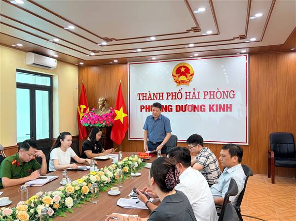 UBND phường Dương Kinh triển khai nhiệm vụ chuẩn bị Ngày hội hiến máu tình nguyện năm 2026