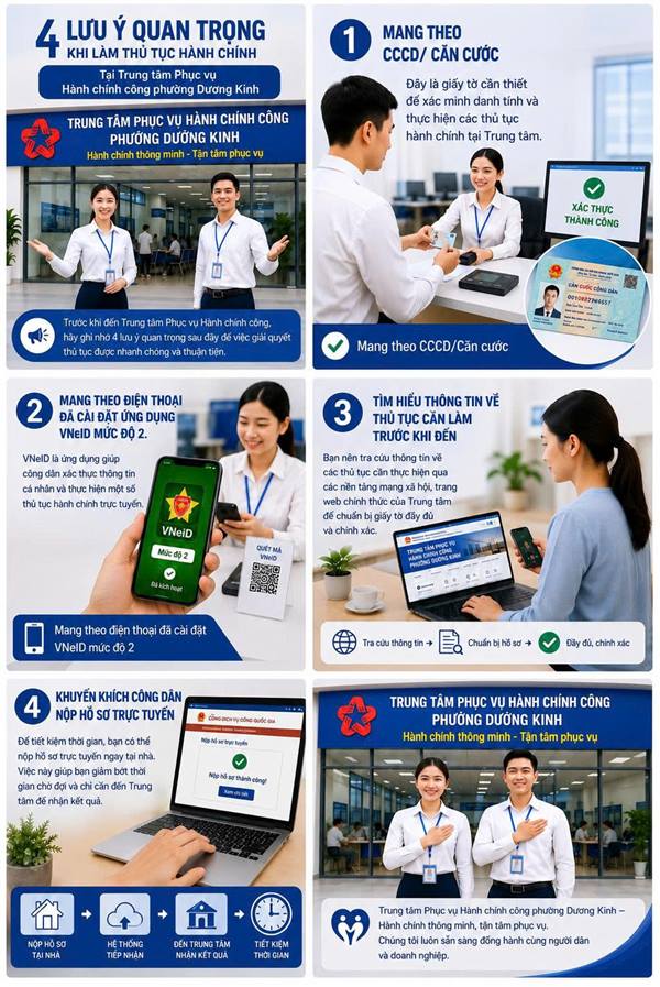 4 lưu ý quan trọng khi làm thủ tục hành chính 