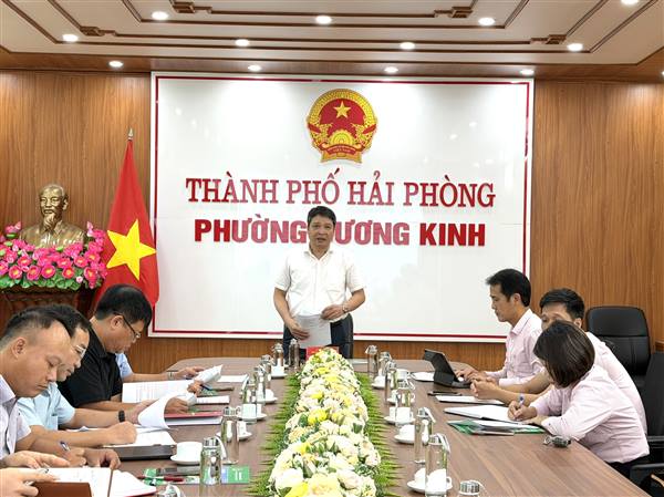 UBND phường Dương Kinh tổ chức Phiên họp quý III năm 2026 của Ban đại diện Hội đồng quản trị Ngân hàng Chính sách xã hội (NHCSXH) phường