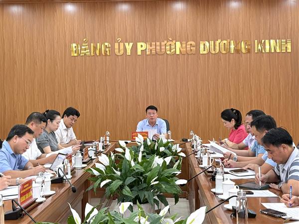 Phường Dương Kinh thống nhất công tác chuẩn bị Kỳ họp thứ 5 (Kỳ họp chuyên đề năm 2026) HĐND phường khóa II
