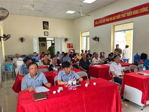 Phường Dương Kinh tổ chức họp phổ biến quy hoạch, thông tin dự án và triển khai công tác điều tra, khảo sát, kiểm đếm