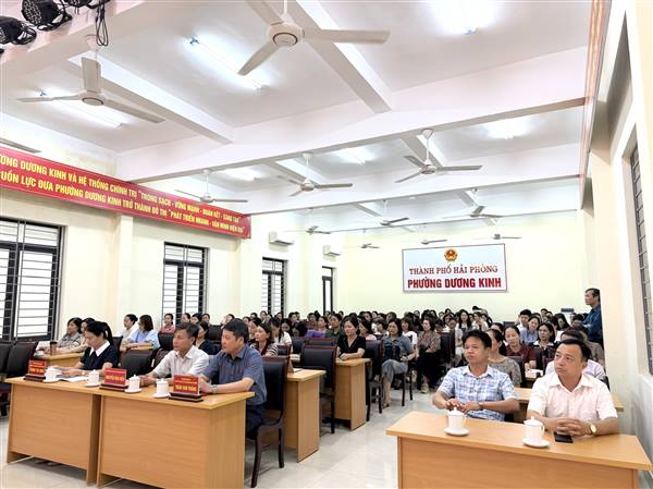 Đảng ủy phường Dương Kinh tổ chức bồi dưỡng, tập huấn lý luận chính trị hè năm 2026