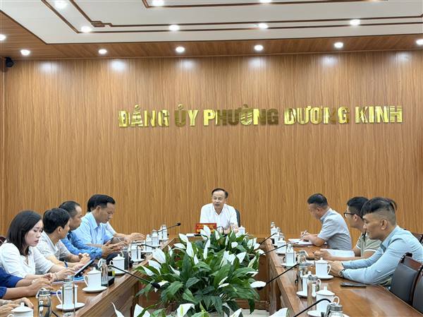 Phường Dương Kinh tiếp tục đẩy mạnh hoàn thiện cơ sở dữ liệu đất đai trên địa bàn