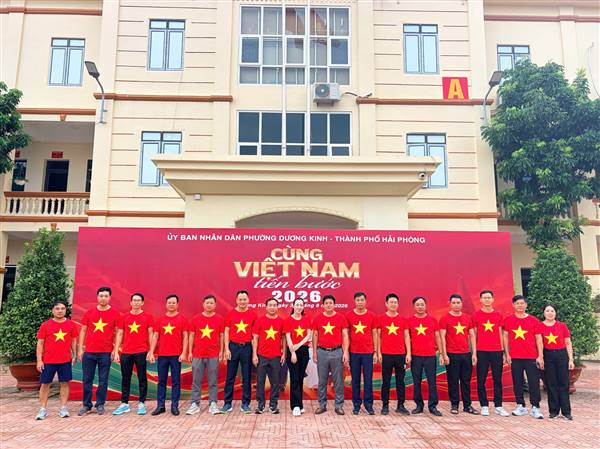 PHƯỜNG DƯƠNG KINH SÔI NỔI HƯỞNG ỨNG CHƯƠNG TRÌNH ĐI BỘ “CÙNG VIỆT NAM TIẾN BƯỚC” NĂM 2026