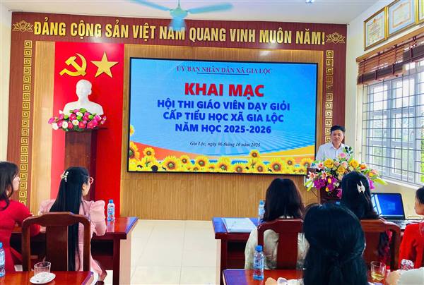 Khai mạc Hội thi giáo viên dạy giỏi cấp tiểu học, năm học 2025-2026