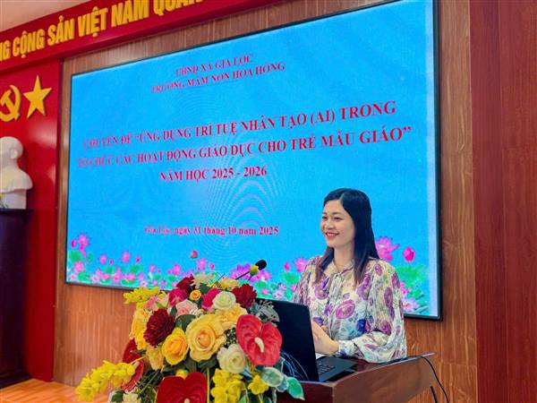 GIA LỘC ĐẨY MẠNH ỨNG DỤNG TRÍ TUỆ NHÂN TẠO (AI) TRONG GIÁO DỤC MẦM NON